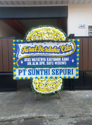 Papan Bunga Duka di Kunjang